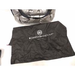 ROBERTA GANDOLFI ITALIAN PUFFY PURSE WITH CLOTH BAG