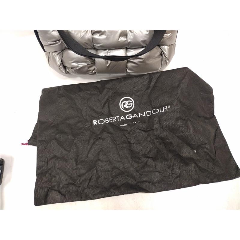 ROBERTA GANDOLFI ITALIAN PUFFY PURSE WITH CLOTH BAG