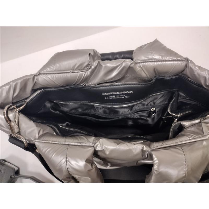 ROBERTA GANDOLFI ITALIAN PUFFY PURSE WITH CLOTH BAG