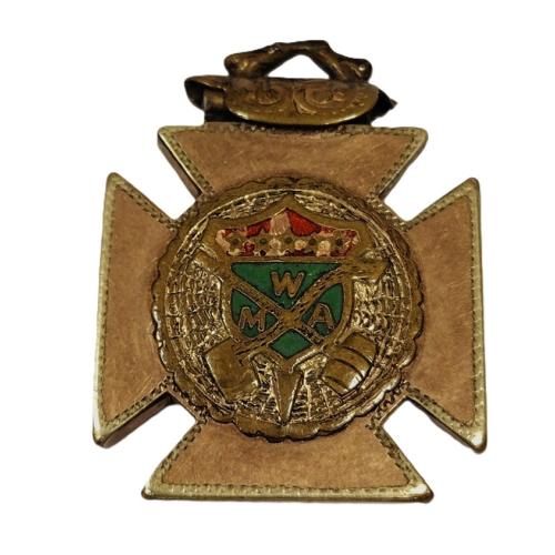 ANTIQUE GOLD FILLED WOODSMAN OF AMERICA WATCH FOB