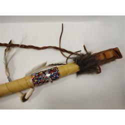 NATIVE AMERICAN CONTEMPORARY BEADED DANCE STICK