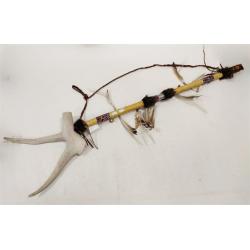 NATIVE AMERICAN CONTEMPORARY BEADED DANCE STICK