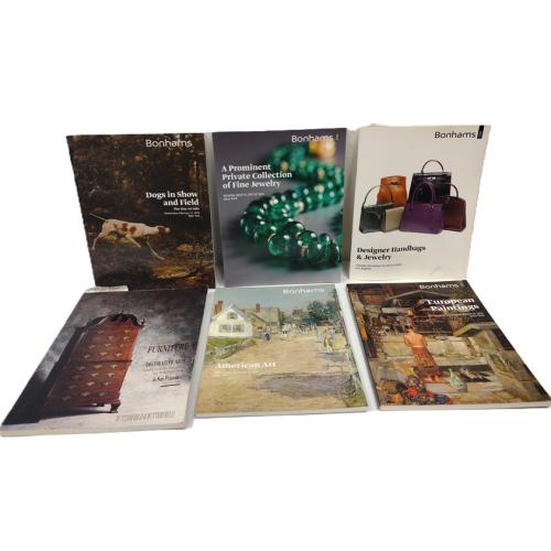 SIX BONHAMS ASSORTED AUCTION CATALOGS