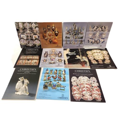 CHRISTIES BRITISH AND CONTINENTAL CERAMICS AUCTION CATALOGS