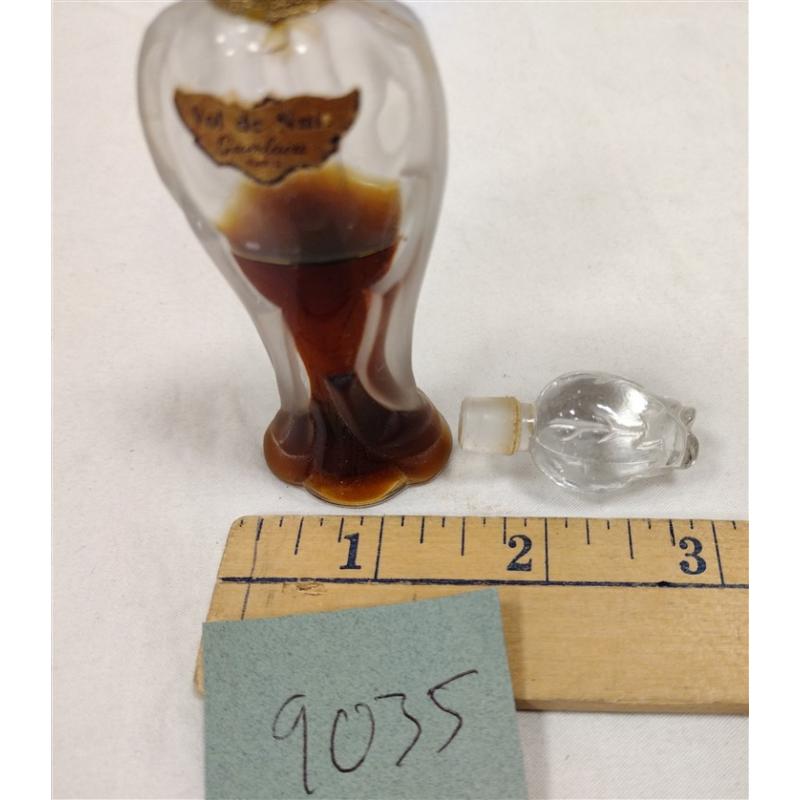 vol de nuit guerlain French perfume bottle with some contents