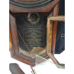 ANTIQUE JAPANESE WALL CLOCK PROJECT - HAS KEYS, NO PENDULUM
