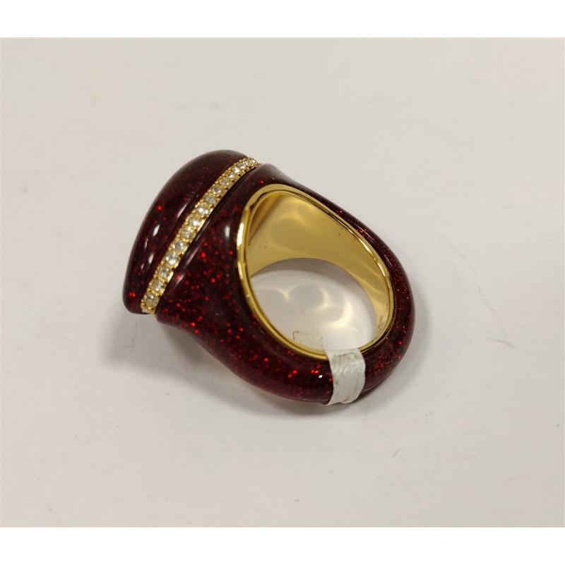 KURT GEIGER LONDON RESIN LIPS RING