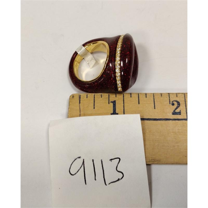 KURT GEIGER LONDON RESIN LIPS RING