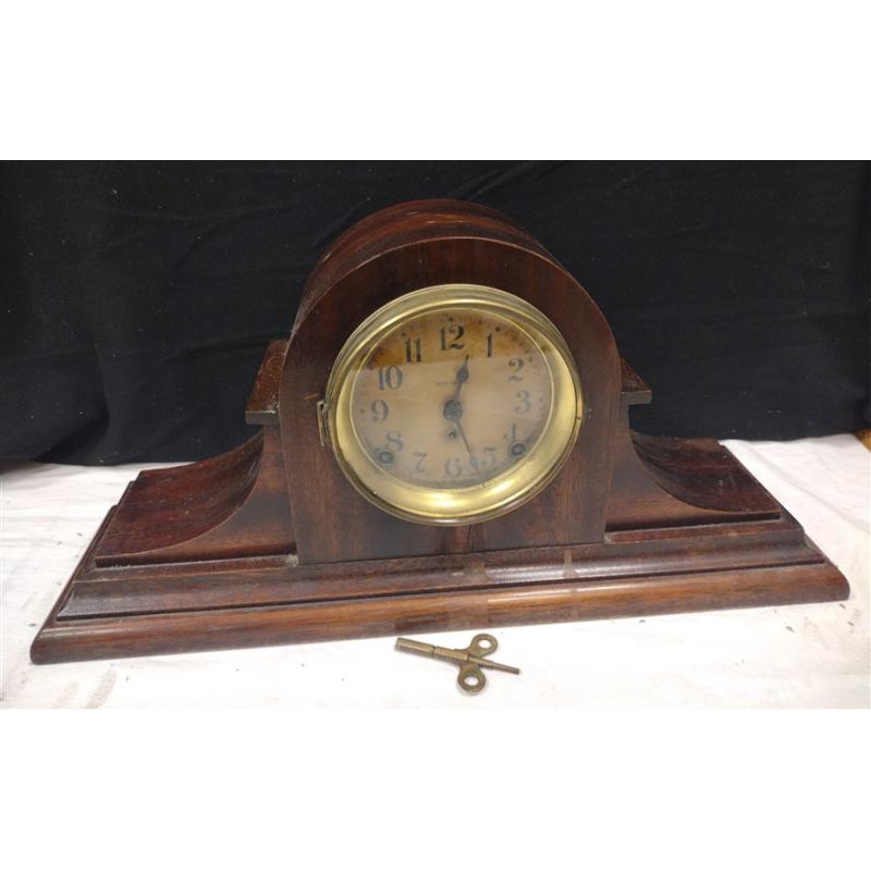 SETH THOMAS PROJECT CLOCK HAS KEY & PENDULUM