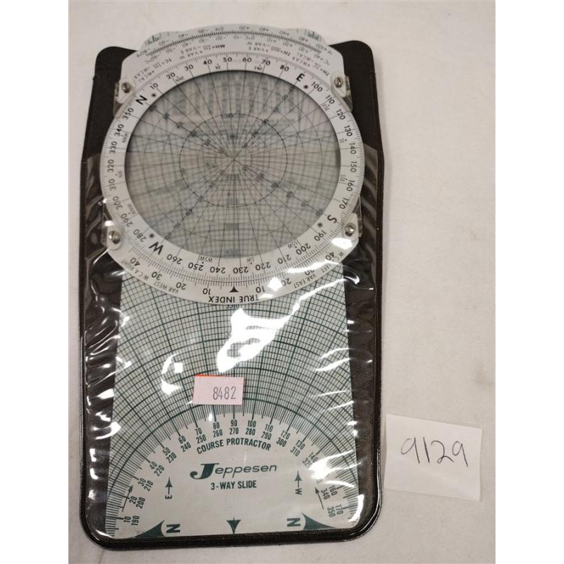 JEPPESEN E6B-2A COMPUTER 3-WAY SLIDE WITH CASE