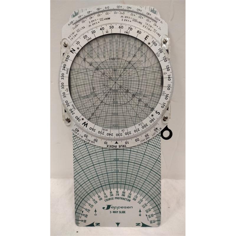 JEPPESEN E6B-2A COMPUTER 3-WAY SLIDE WITH CASE