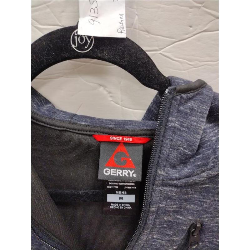 GERRY MEN'S HOODIE WITH ZIPPER SIZE MEDIUM