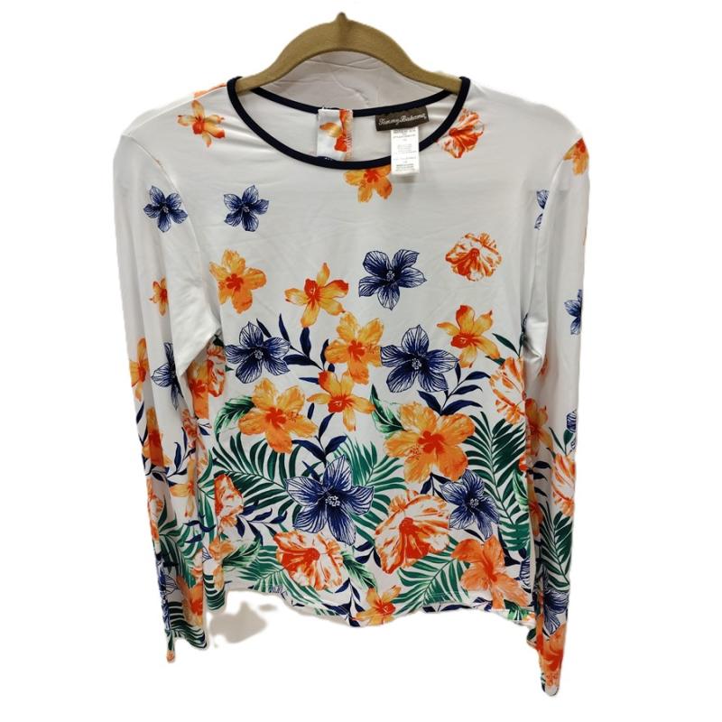TOMMY BAHAMA LONG SLEEVE LADIES NYLON SHIRT.  SIZE LG