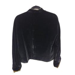 LADIES REVERSIBLE VELVET & SILK JACKET SIZE MEDIUM