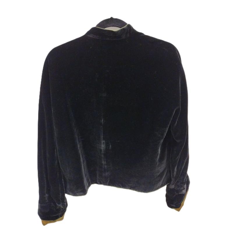 LADIES REVERSIBLE VELVET & SILK JACKET SIZE MEDIUM