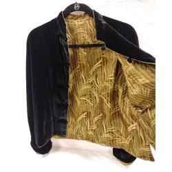 LADIES REVERSIBLE VELVET & SILK JACKET SIZE MEDIUM