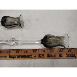 TALL UNSIGNED ROSENTHAL ART GLASS CANDLE HOLDER