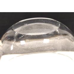 CLEAR KATE SPADE HEAVY CUT GLASS VASE