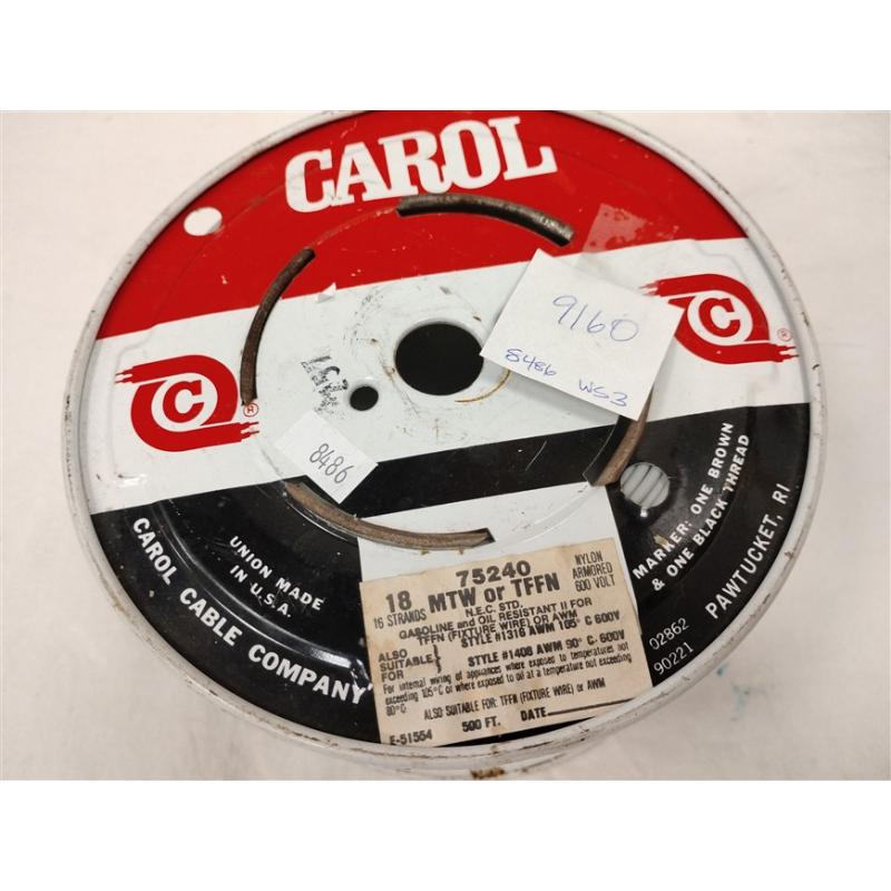 CAROL CABLE COMPANY 18 AWG ELECTRICAL WIRE