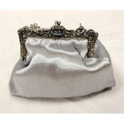 PUTTING ON THE RITZ MINI JEWELED AND SEQUINED HANDBAG