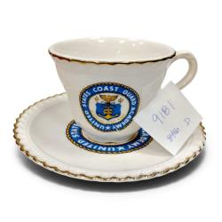 UNITED STATES COAST GUARD ACADEMY TEACUP & SAUCER