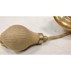 VINTAGE MOSAIC PATTERN GLASS PERFUME BOTTLE WITH ATOMIZER