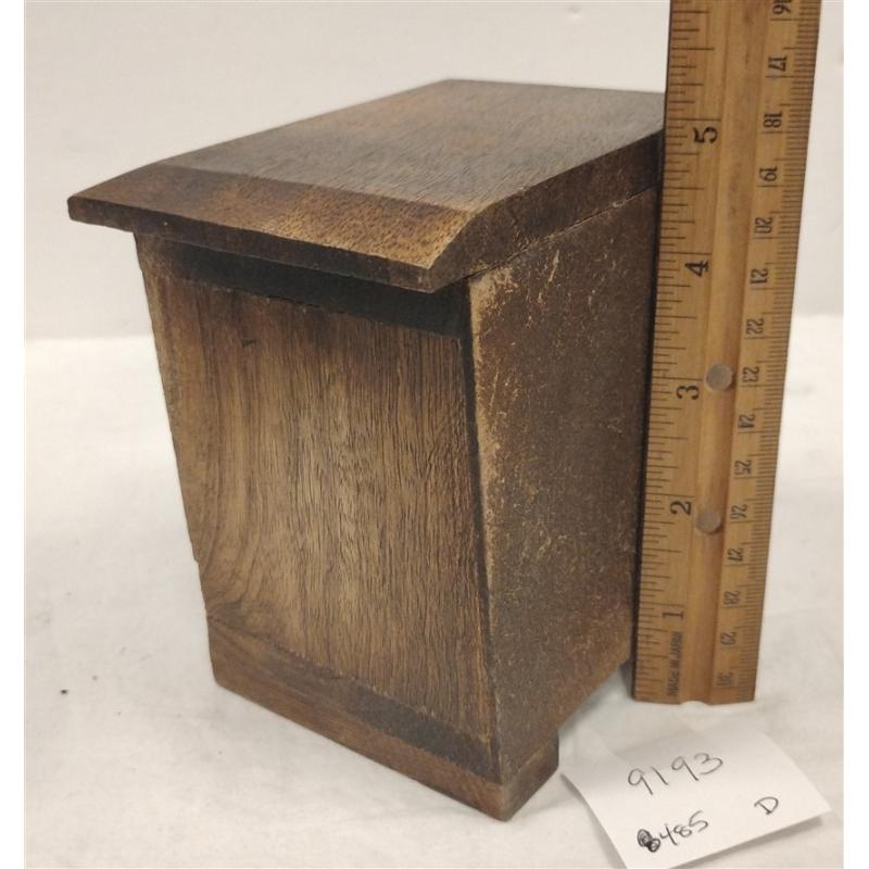 MADHU GILL WOOD BOX WITH PULL OUT PORCELAIN DRAWER