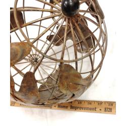 WROUGHT IRON & TIN WORLD GLOBE
