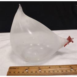 BURRI OF SWITZERLAND GLASS CHICKEN