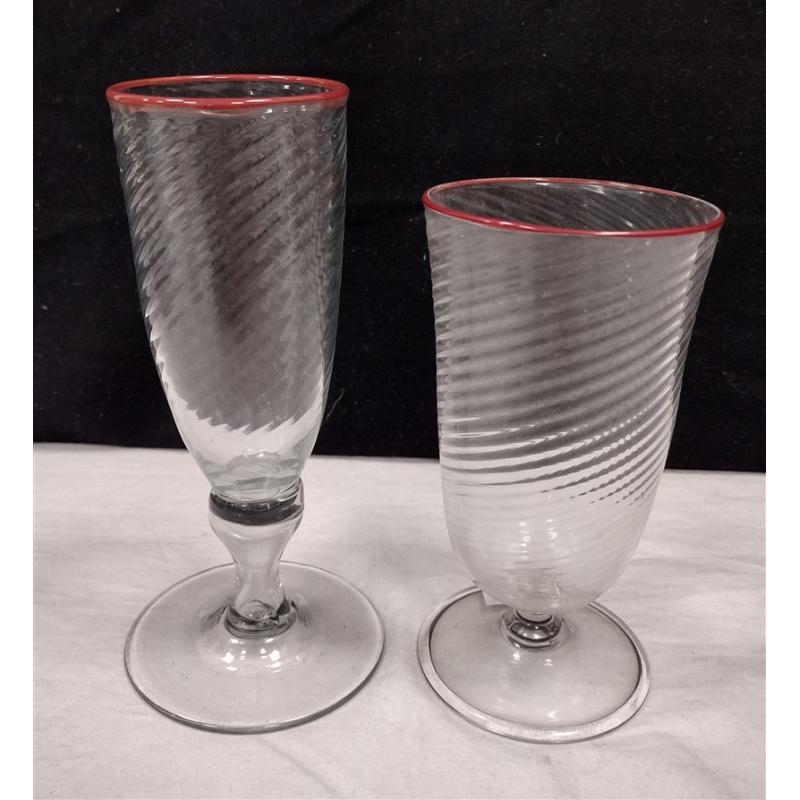 TWO ITALIAN GOBLETS ATTRIBUTED TO DANTE MARIONI