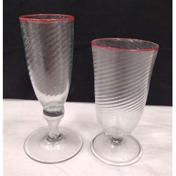 TWO ITALIAN GOBLETS ATTRIBUTED TO DANTE MARIONI