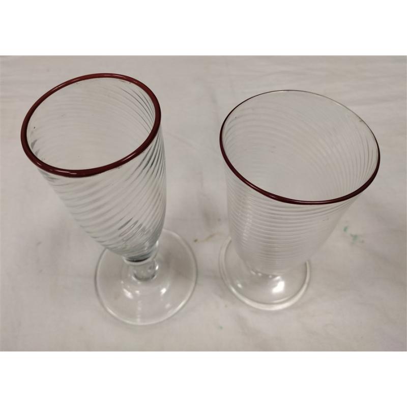 TWO ITALIAN GOBLETS ATTRIBUTED TO DANTE MARIONI