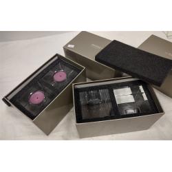 TWO SETS OF NORDSTROM GLASS CANDLE HOLDERS IN BOXES