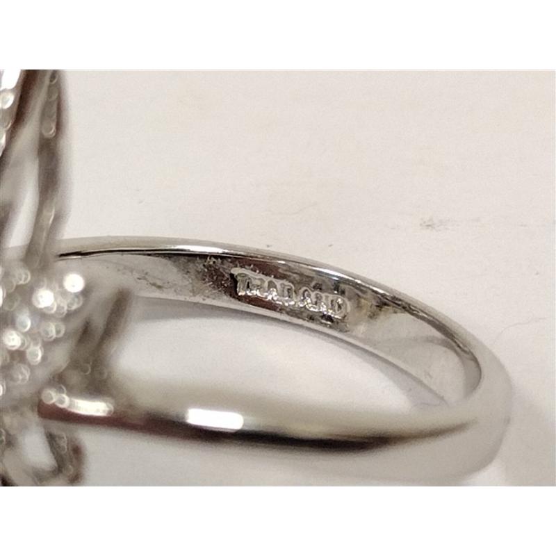 LADIES SIZE 5 1/4 COSTUME RING WITH SYNTHETIC STONES