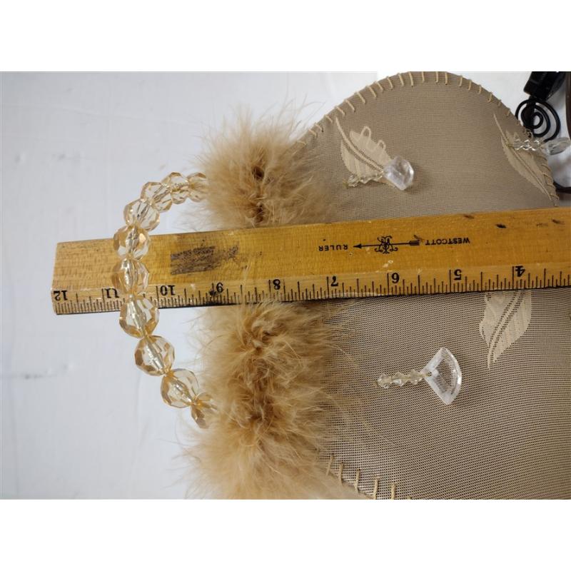 CONTEMPORARY DECORATED PURSE FORM TABLE LAMP