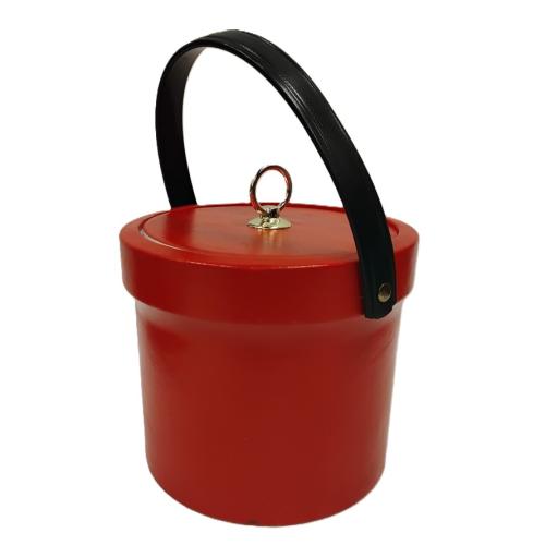 RED VINYL ICE BUCKET