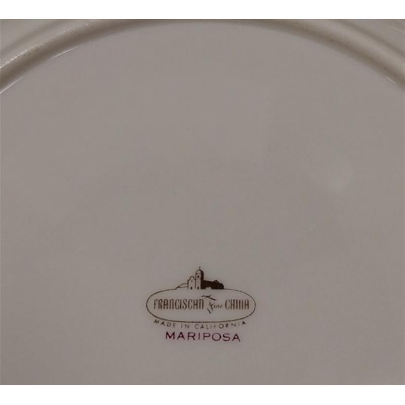 FRANCISCAN FINE CHINA, MARIPOSA PATTERN