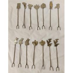 TAXCO SILVER PLATED COCKTAIL PICKS