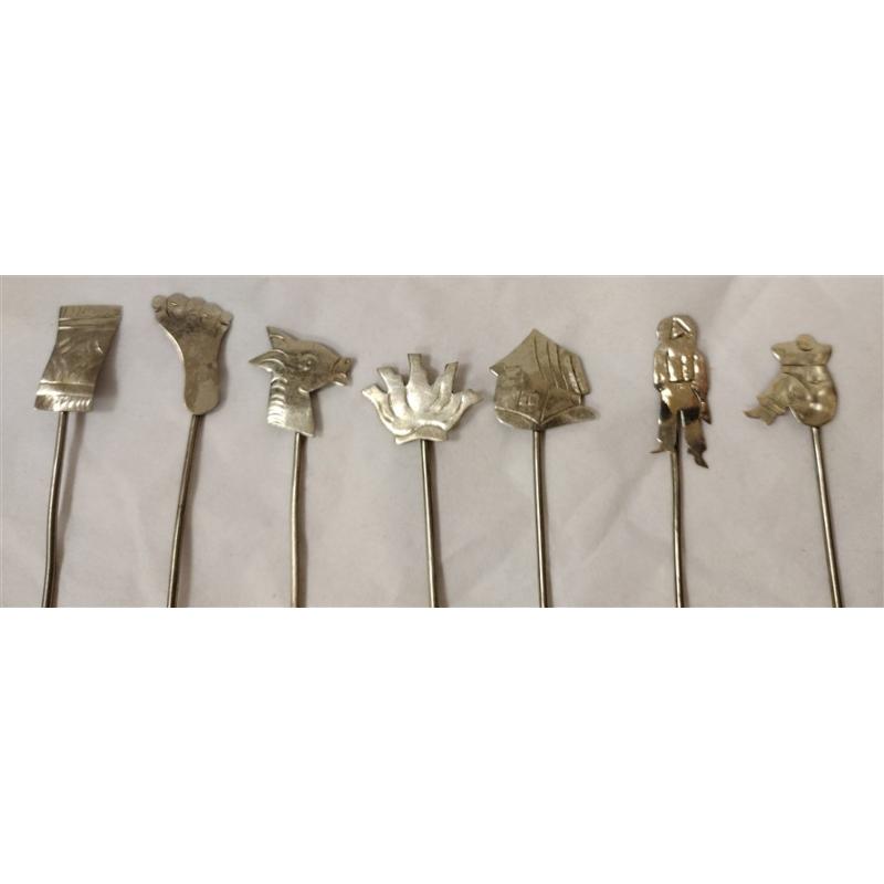 TAXCO SILVER PLATED COCKTAIL PICKS