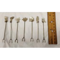 TAXCO SILVER PLATED COCKTAIL PICKS