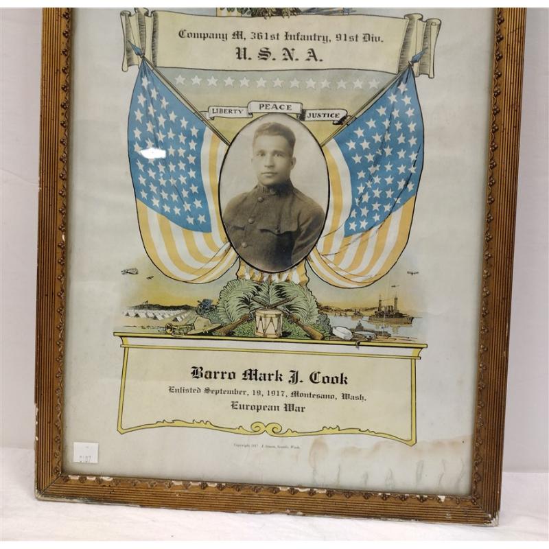 1917 ENLISTED U.S.N.A. CERTIFICATE