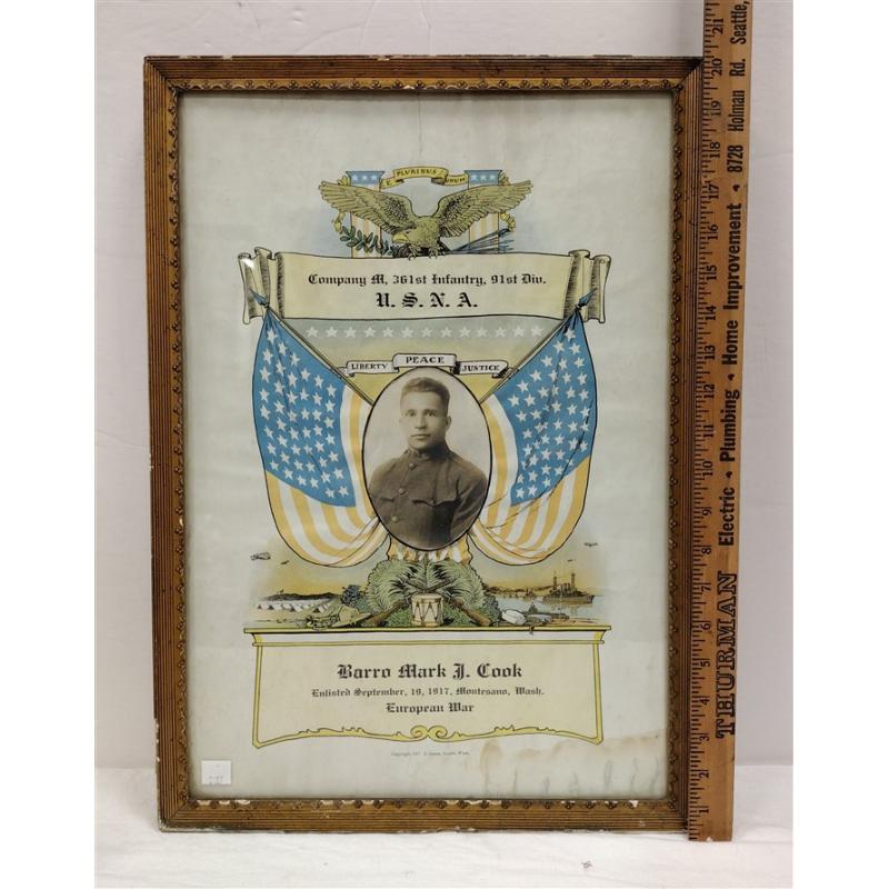 1917 ENLISTED U.S.N.A. CERTIFICATE