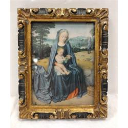 SMALL FRAMED PRINT OF HOLY MOTHER & BABY JESUS