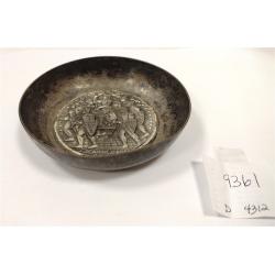 VINTAGE SILVER PLATED A. AUGIS JOAN OF ARC COIN DISH
