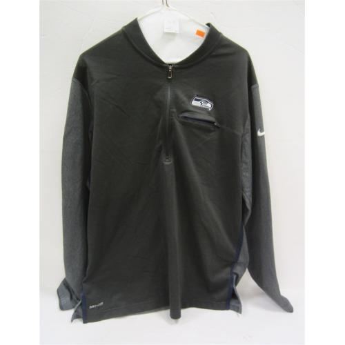 SEAHAWKS NFL NIKE PULLOVER JACKET SIZE L