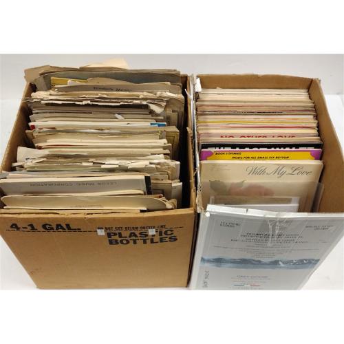 BOXED LOT ANTIQUE SHEET MUSIC