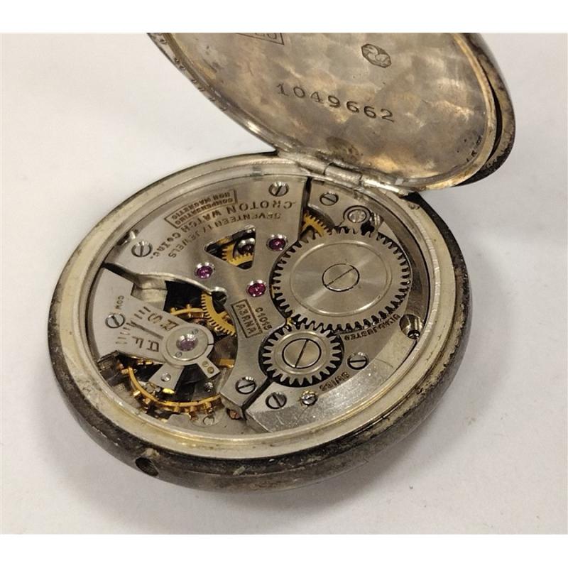CROTON STERLING PENDANT WATCH.   AS IS