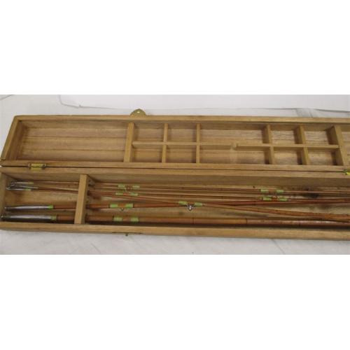 VINTAGE SAKURAI SUPERIOR BAMBOO FISHING ROD