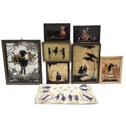 COLLECTION OF FRAMED SILHOUETTES