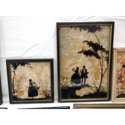 COLLECTION OF FRAMED SILHOUETTES